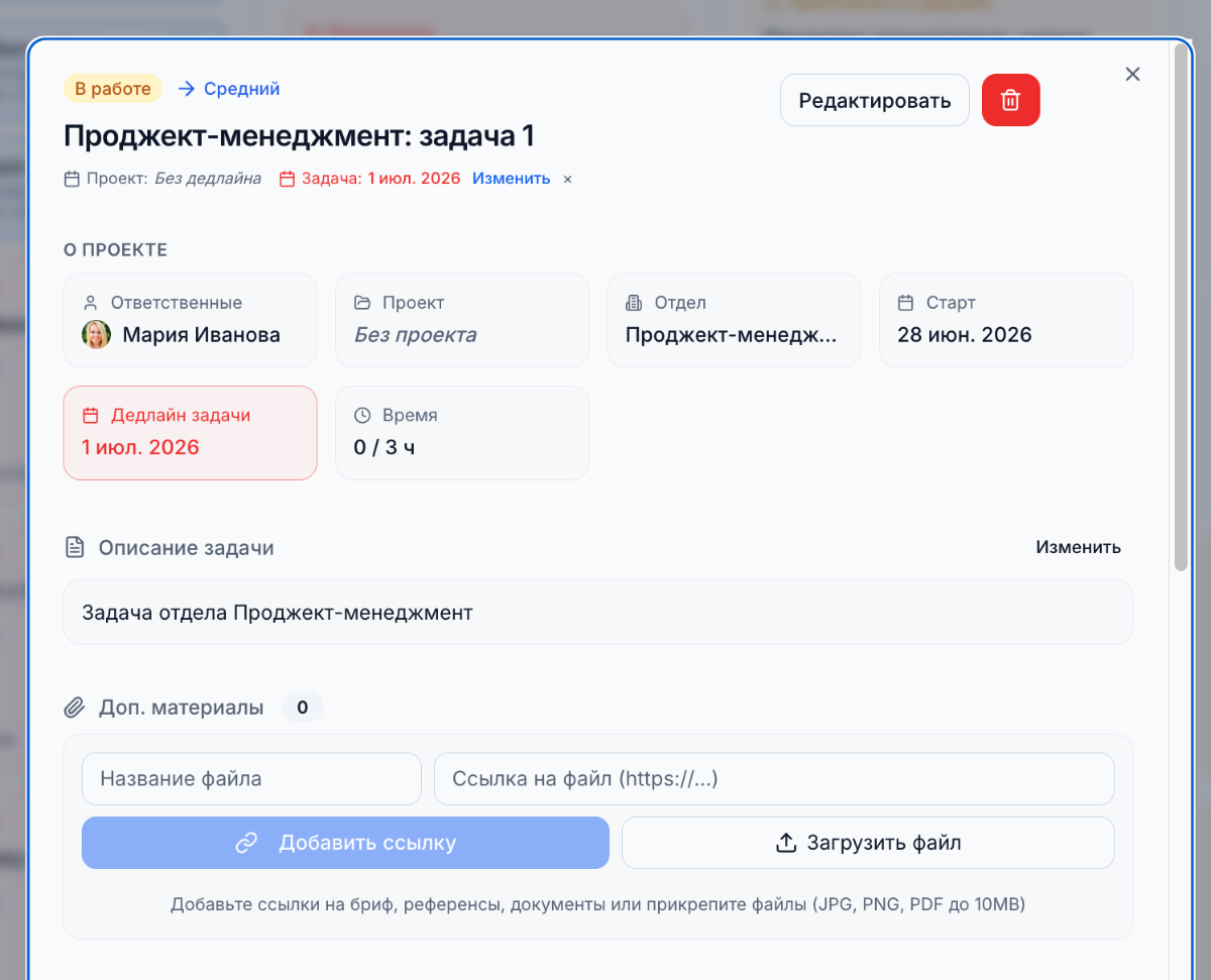 Просроченная задача